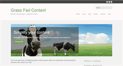 Desktop Screenshot of grassfedcontent.com