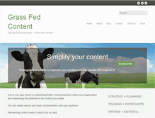 Tablet Screenshot of grassfedcontent.com